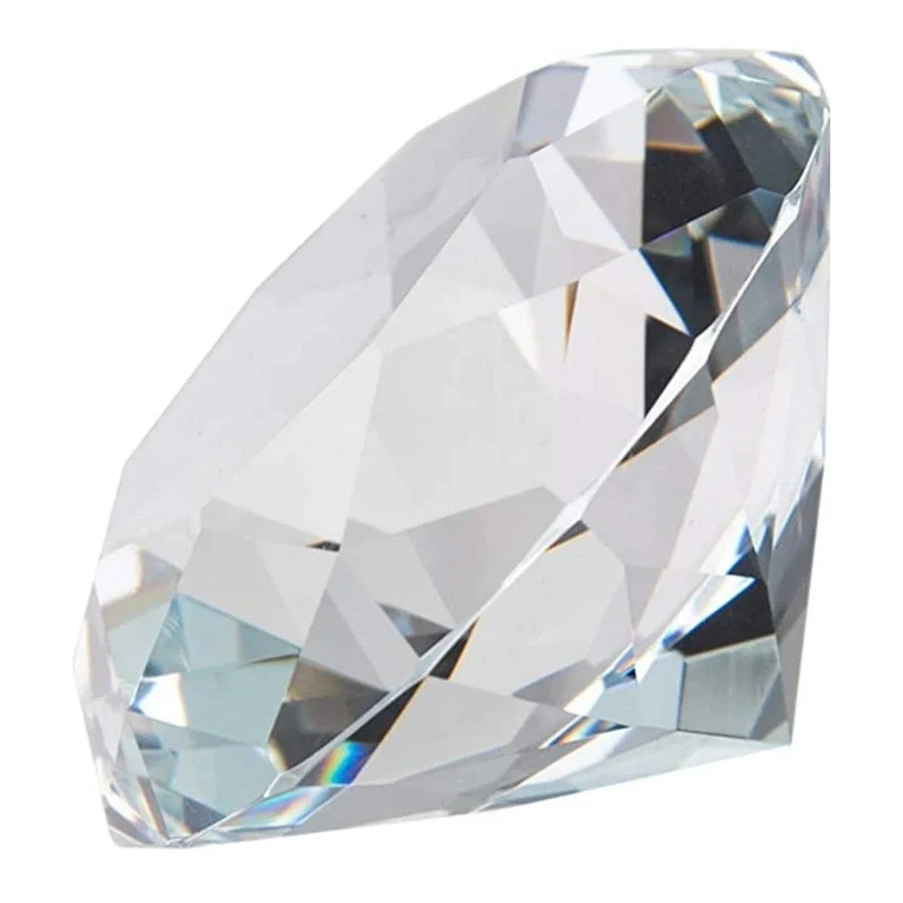 Crystal Diamond Cut Paperweight